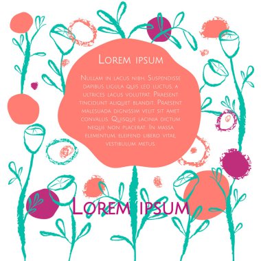 çiçek poster kartı