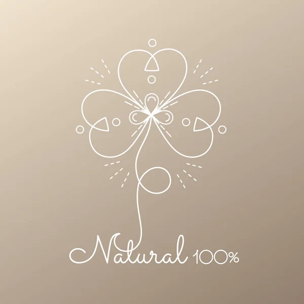 Logo tasarlamak çiçek — Stok Vektör