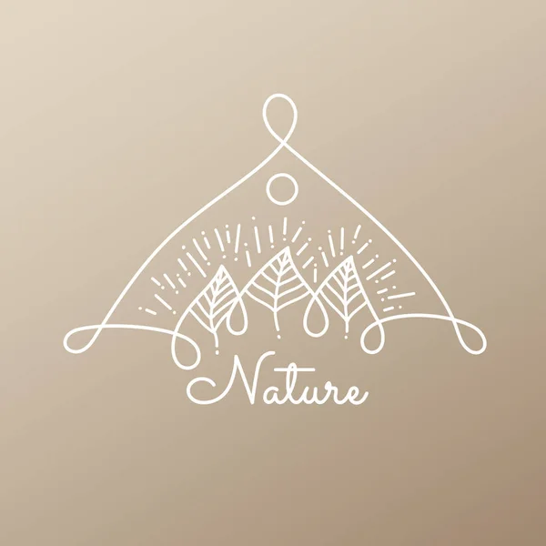 Logo vettoriale della natura — Vettoriale Stock