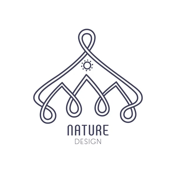 Logo of nature elements — Stock Vector