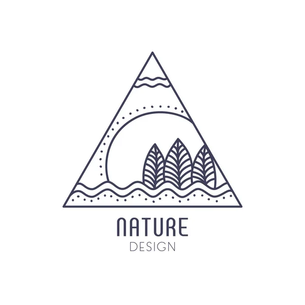 Logo des éléments naturels — Image vectorielle