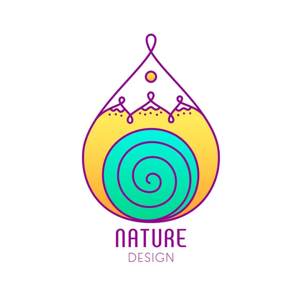 Logo des éléments naturels — Image vectorielle