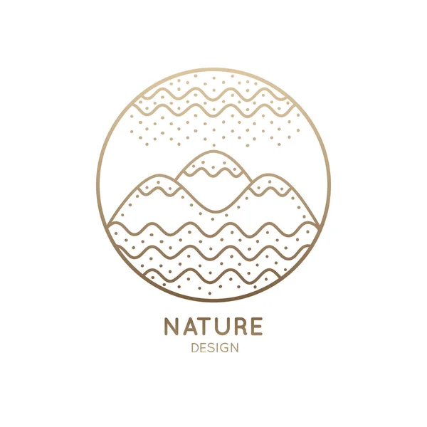 Logo circlel natura — Vettoriale Stock