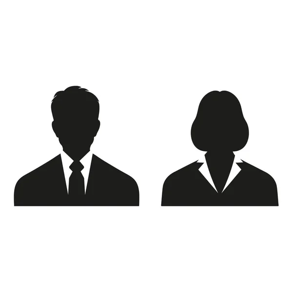 ビジネスマンの人々 の人と女性が白い背景 — ストックベクタ