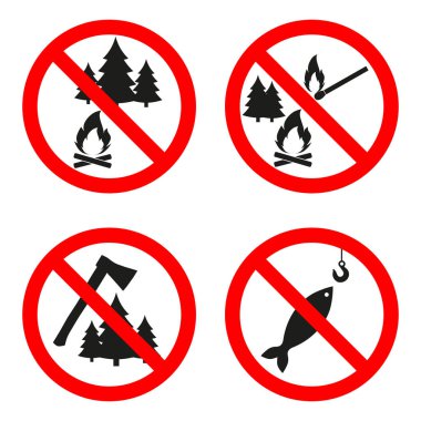 Açık alev iz yok. Ateş yok, Açık alev yasak işareti ile erişim yok. Kırmızı, siyah ve beyaz
