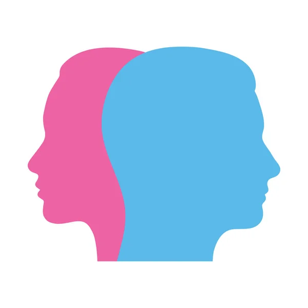 Frauen Und Männer Moderne Linie Logo Symbol — Stockvektor