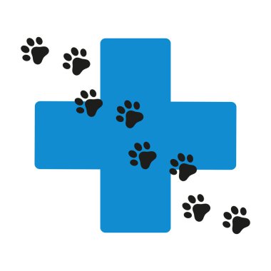 Evcil hayvan Logo şablonu bu logo bir pet shop, evde beslenen hayvan kliniği veya diğerleri kullanılabilir