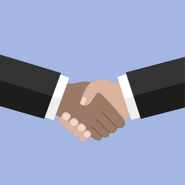 Business Handshake Drżenie Rąk Projekt Umowy Biznesowe Zakład Koncepcja Koncepcji — Wektor stockowy