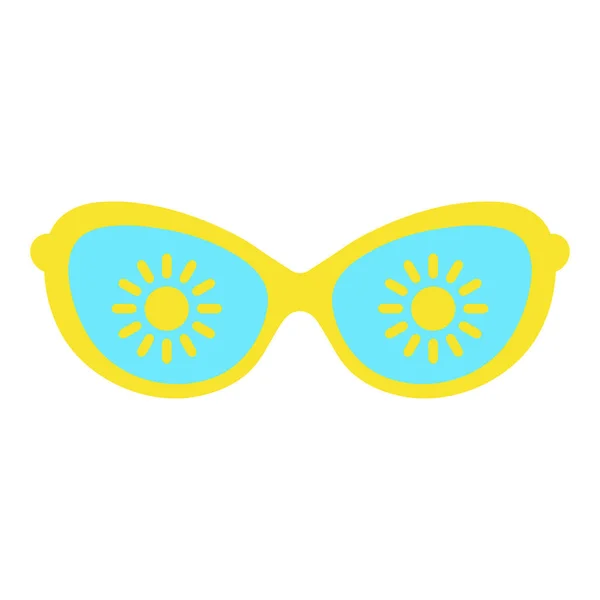 Gafas Sol Mujer Accesorio Mujer Temporada Verano Sol — Vector de stock