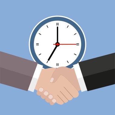 El sıkışma ve Yönetim simgesi ve geri sayım, son tarih, planlama sembolü, program.