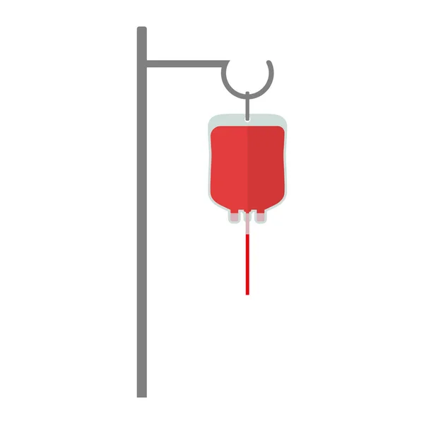 Donazione Trasfusione Laboratorio Medicina Sistema Donazione Sangue — Vettoriale Stock