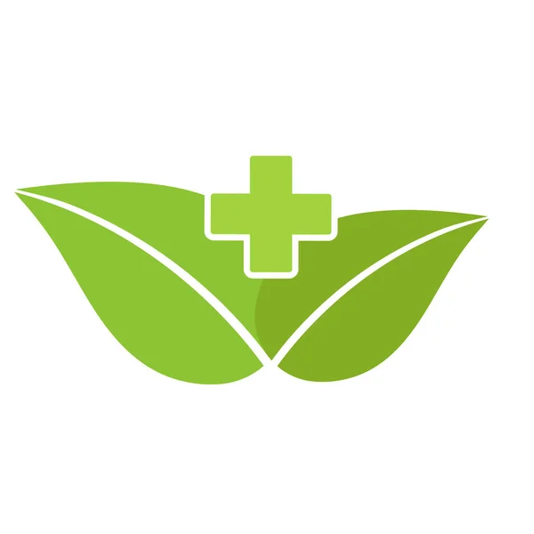 Medical Cross Health Pharmacy Emblém Bílém Pozadí — Stockový vektor