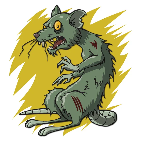 Zombie Rat Dans État Détérioration Des Morts Vivants — Photo