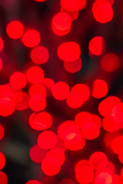 Red Glittering Christmas Lights Blurred Abstract Background — Stock Photo, Image