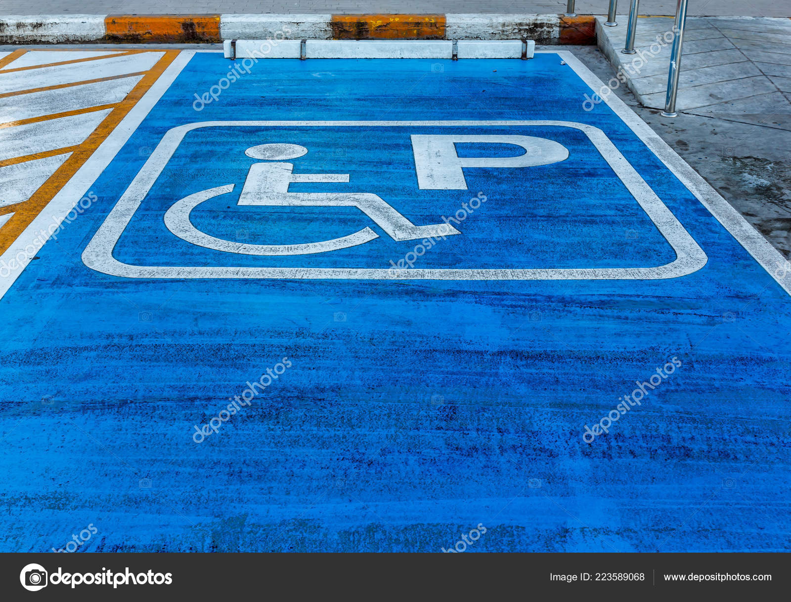 Disabled Parking Sign White Background Stock Photo by ©Prampangpa.gmail