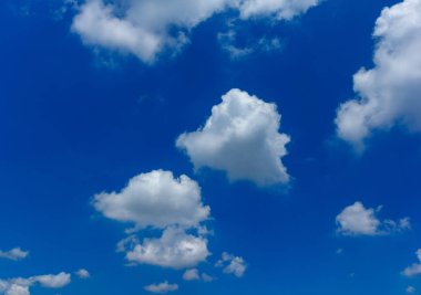 Mavi gökyüzü bulutlu kadar güzel yakın.