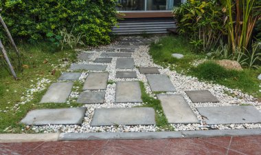 Parkta yürüyüş kimse açık