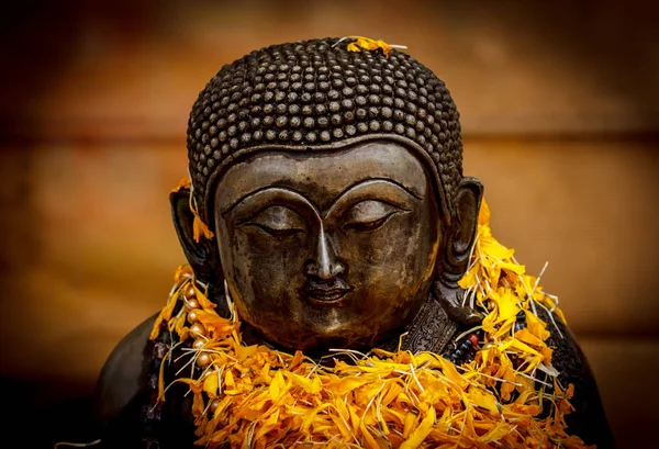 Estátua Antiga Buda Templo Tailândia — Fotografia de Stock