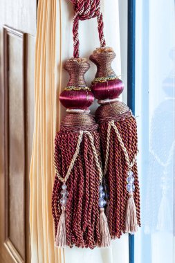 Tasarım perde kravat ip güzel renkler