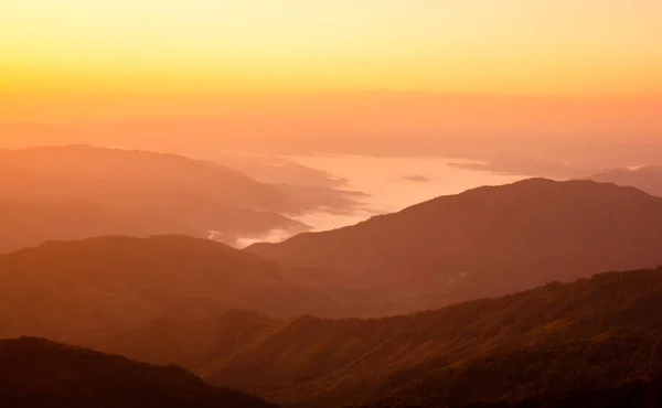 Forest Hill Landschaften Dawn Ist Sehr Schön — Stockfoto