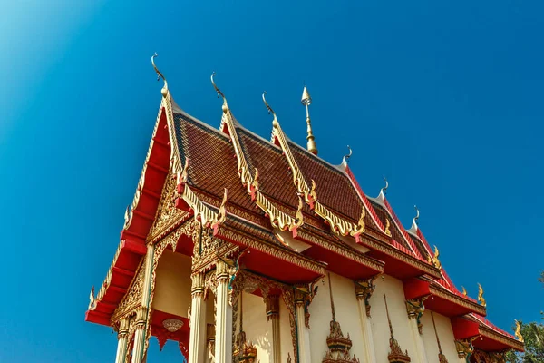 Hermoso Templo Arte Tailandés Tailandia —  Fotos de Stock