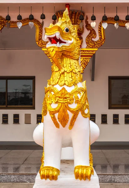 Lion Animal Statues History Buddhism — Stock Photo, Image