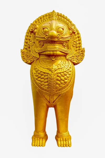 Statue Eines Löwen Wat Phra Der Freien — Stockfoto