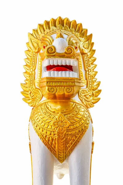 Statue Eines Löwen Wat Phra Phanom Phra Phanom — Stockfoto