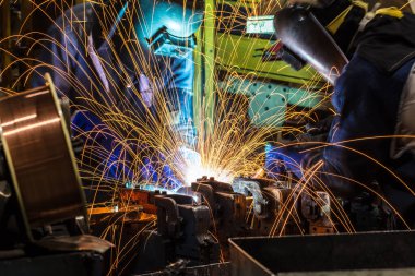 İşçi koruyucu maske meta kaynak ile