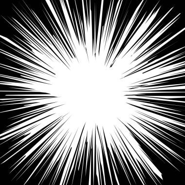 Soyut çizgi yatay hız çizgileri arka plan-siyah ve beyaz vektör çizim.