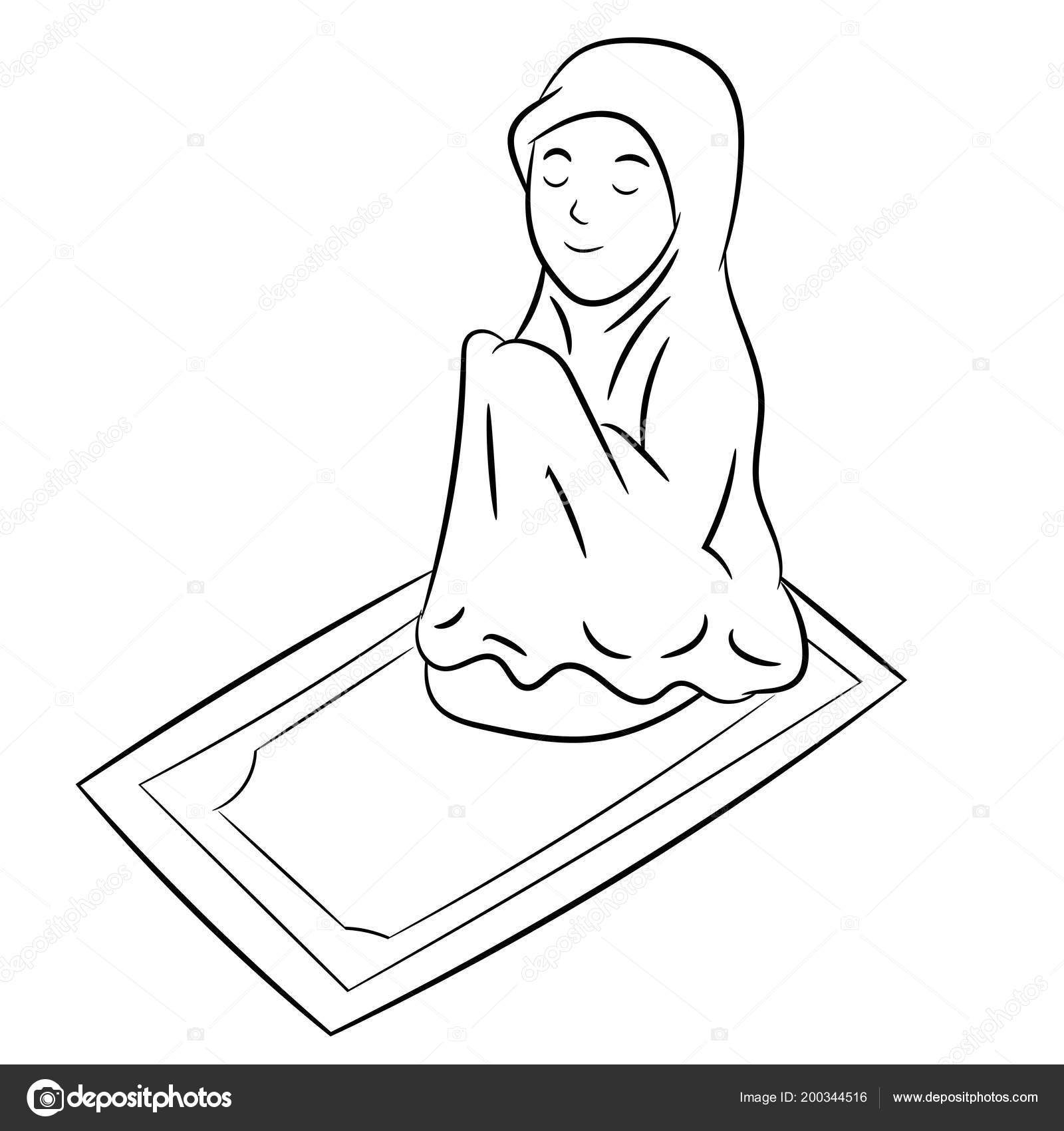 Muslim simple girl image