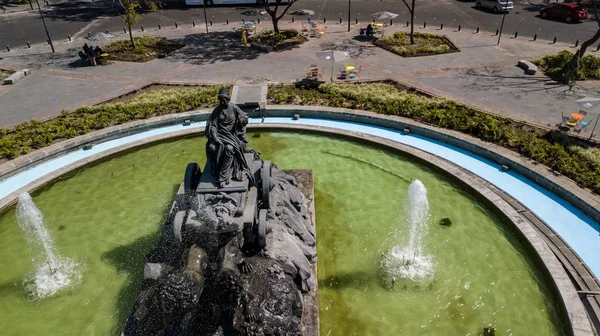 Ciudad México México Febrero 2019 Fuente Cibeles Plaza Condesa — Foto de Stock
