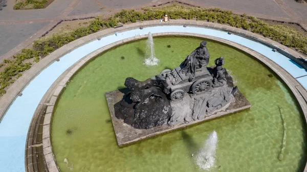 Mexico Stad Mexico Februari 2019 Fontein Van Cibeles Plaza Van — Stockfoto