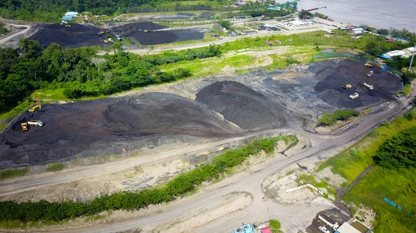 Fotos Aéreas Minería Del Carbón — Foto de Stock