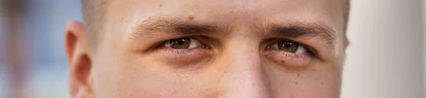 Close up of the eyes of a young man — Stock Photo, Image