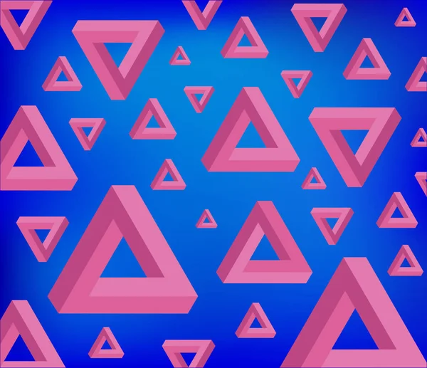 Fond Lumineux Triangle Illusion Optique — Image vectorielle