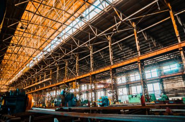 Metalürjik bitki. Metal dokusu. Metal endüstrisi. Arkaplan