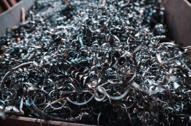 Metalürjik bitki. Metal dokusu. Metal endüstrisi. Arkaplan