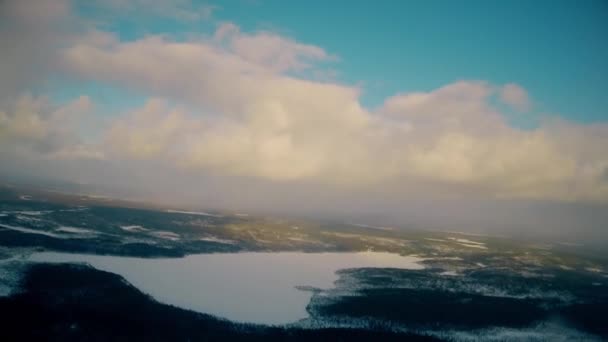 Посадка в аеропорту тундри — стокове відео