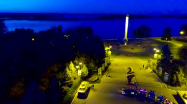 Banka nehrinde küçük tren