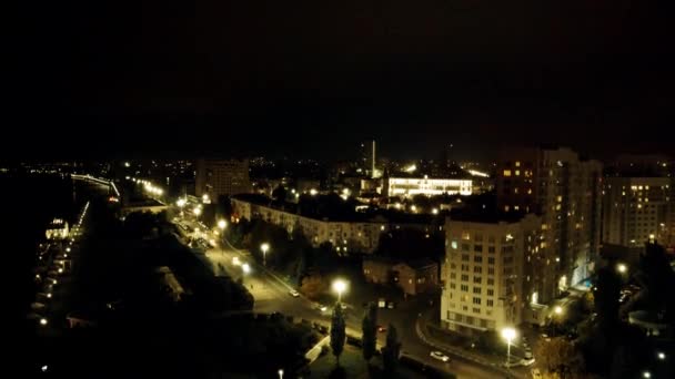 Lichter auf den Straßen der Stadt — Stockvideo