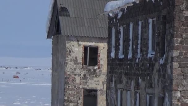 Разрушенный квартал Сталинграда — стоковое видео