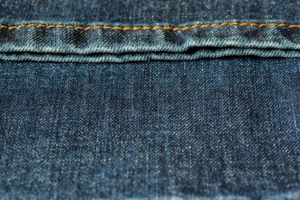 牛仔牛仔裤纹理背景 质地的蓝色棉布织物 面料结构 — 图库照片