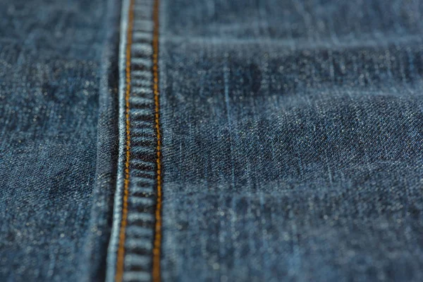 牛仔牛仔裤纹理背景 质地的蓝色棉布织物 面料结构 — 图库照片