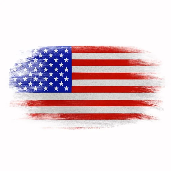 USA flag in grunge style. American flag with grunge texture. The national symbol of America.