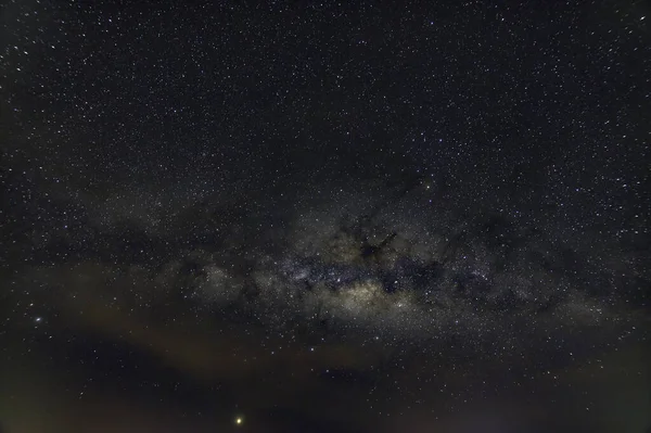 Panorama Nebe Hvězdy Noc Mléčná Dráha — Stock fotografie