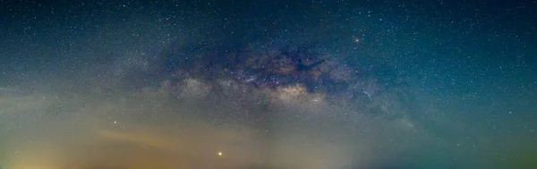 Panorama Ciel Étoiles Nuit Voie Laiteuse — Photo