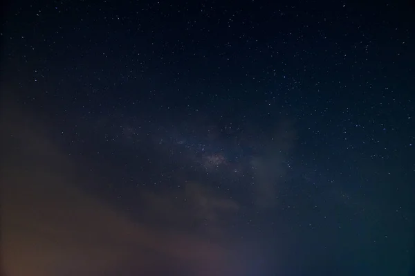 Vía Láctea Cielo Estrellas Por Noche —  Fotos de Stock