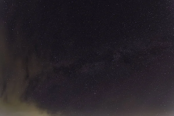 Ciel Les Nuages Les Étoiles Nuit — Photo