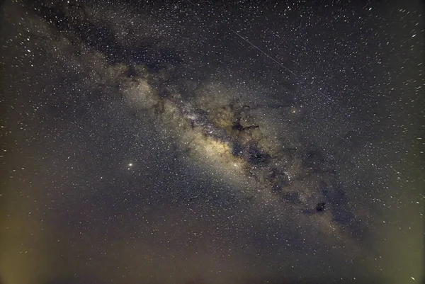 Cielo Fondo Estrellas Noche Milkyway —  Fotos de Stock